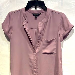 Simply Vera Vera Wang Dress Shirt (Gray/hint of pink)